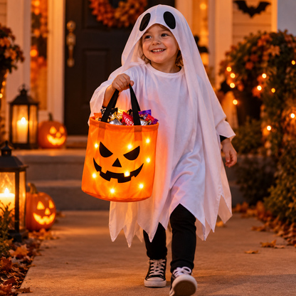 Halloween LED Light-Up Treat Bag