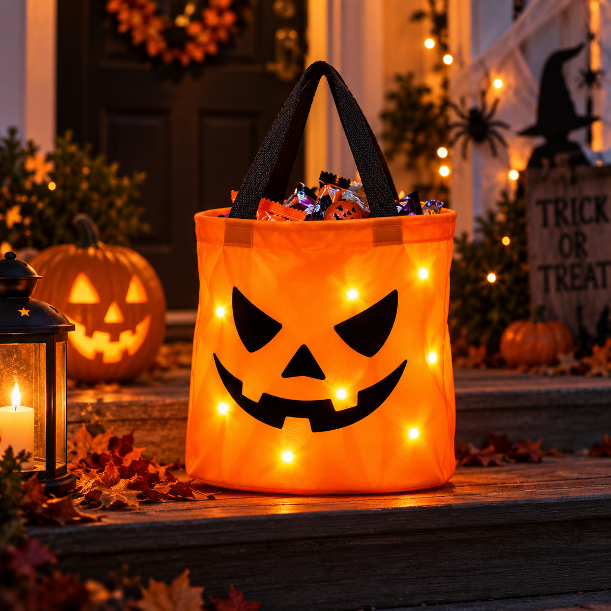 Halloween LED Light-Up Treat Bag