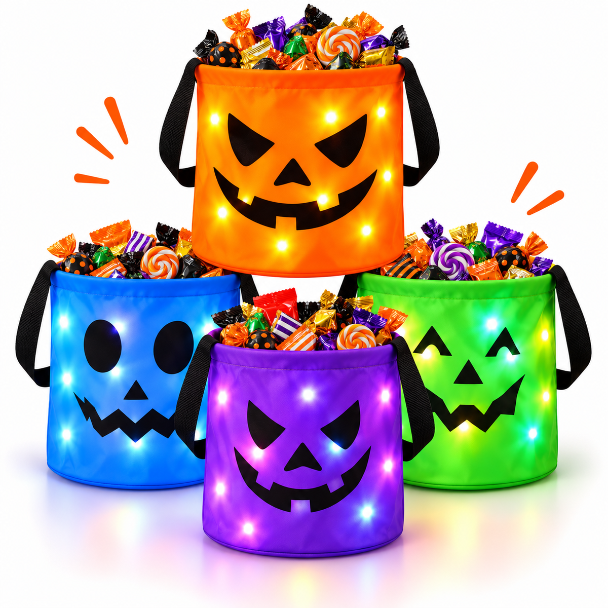 Halloween LED Light-Up Treat Bag